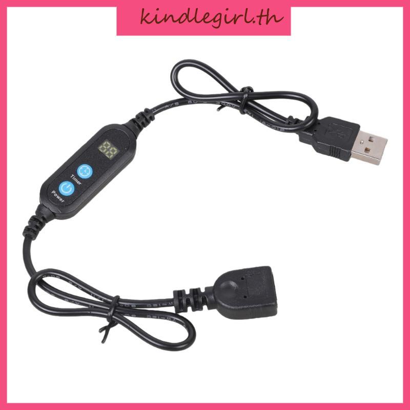 KING Programmable USB Timer Cord 60 ซม.5V Auto Shut Cable พร้อมจอแสดงผล ...