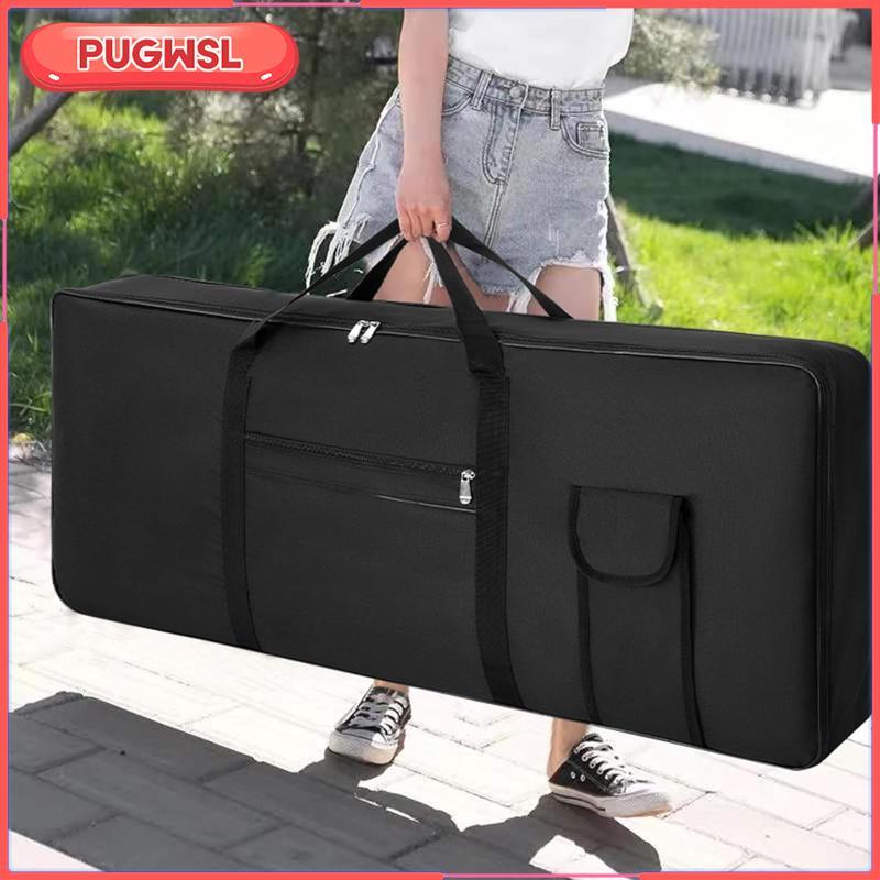 [pugwsl] เคสคีย์บอร์ด 61 คีย์ต้านทานน้ํา, เคสคีย์บอร์ดเปียโนไฟฟ้ากระเป๋ากิ๊กสําหรับเครื่องเล่นวงดนตรี, นักบอร์ดเดินทางดนตรี