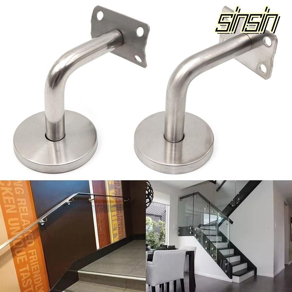 SINSIN 1 ชิ้น Hand Rail Holder, Wall Support สแตนเลส Handrail Bracket ...