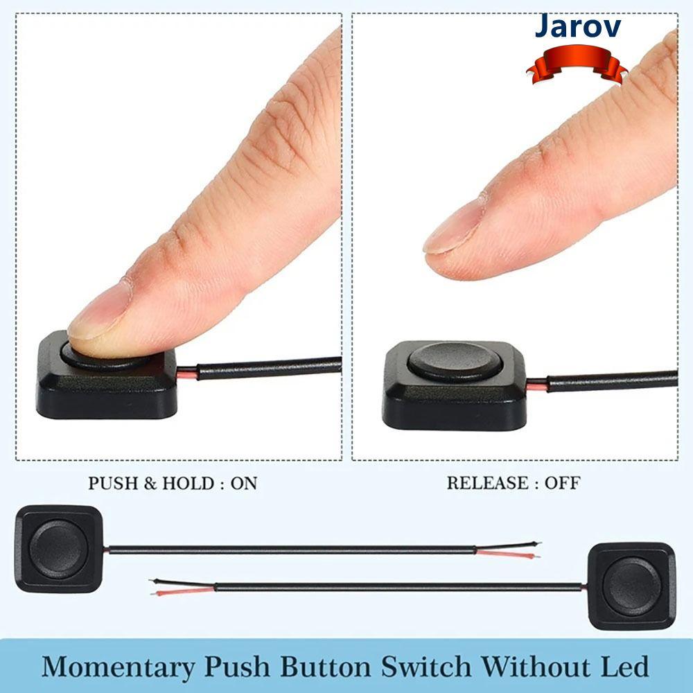 JAROV Mini Button Switch, DIY 12V Momentary Push Button, ปุ่มเปิดขนาด ...