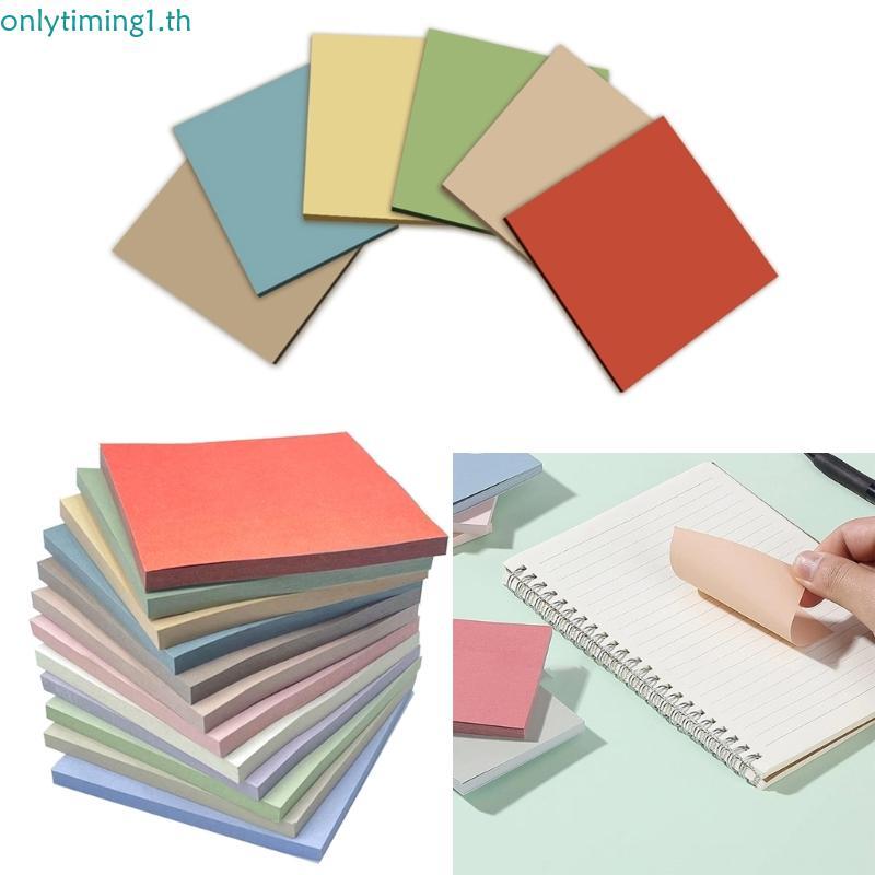 Onlytiming Sticky Notepads 3x3 นิ้วกระดาษโน้ตสีกระเป๋าเขียน Pad 50 แผ่น ...