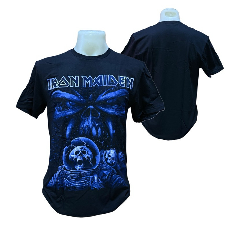 tričko pánské Iron Maiden - Blue Album Spaceman - ROCK OFF - IMTEE14MB
