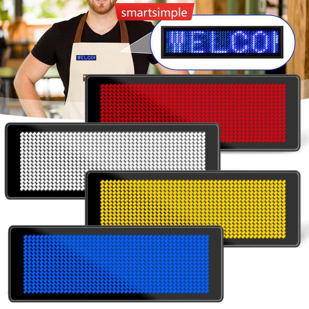 SMARTSIMPLE Mini LED Digital Bluetooth APP โปรแกรมชาร์จเลื่อนชื่อ ...