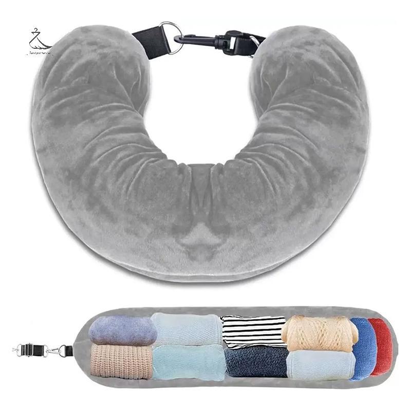 [HSSL] Fillable Travel Neck Case Carryable Storage Bag เบาะเครื่องบิน ...