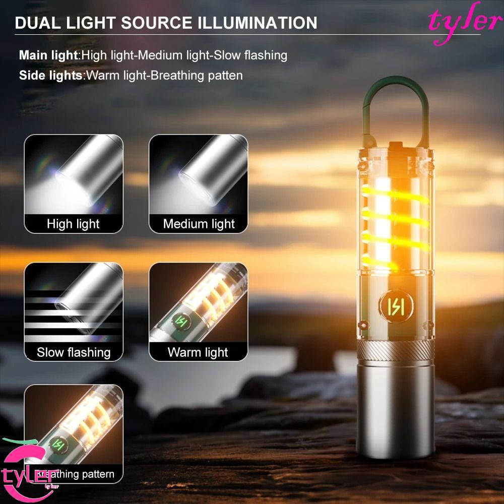 TYLER ไฟฉายพวงกุญแจ LED สว่างพิเศษ พร้อมระบบซูมและล็อกคลิป พกพาได้ง่าย ...