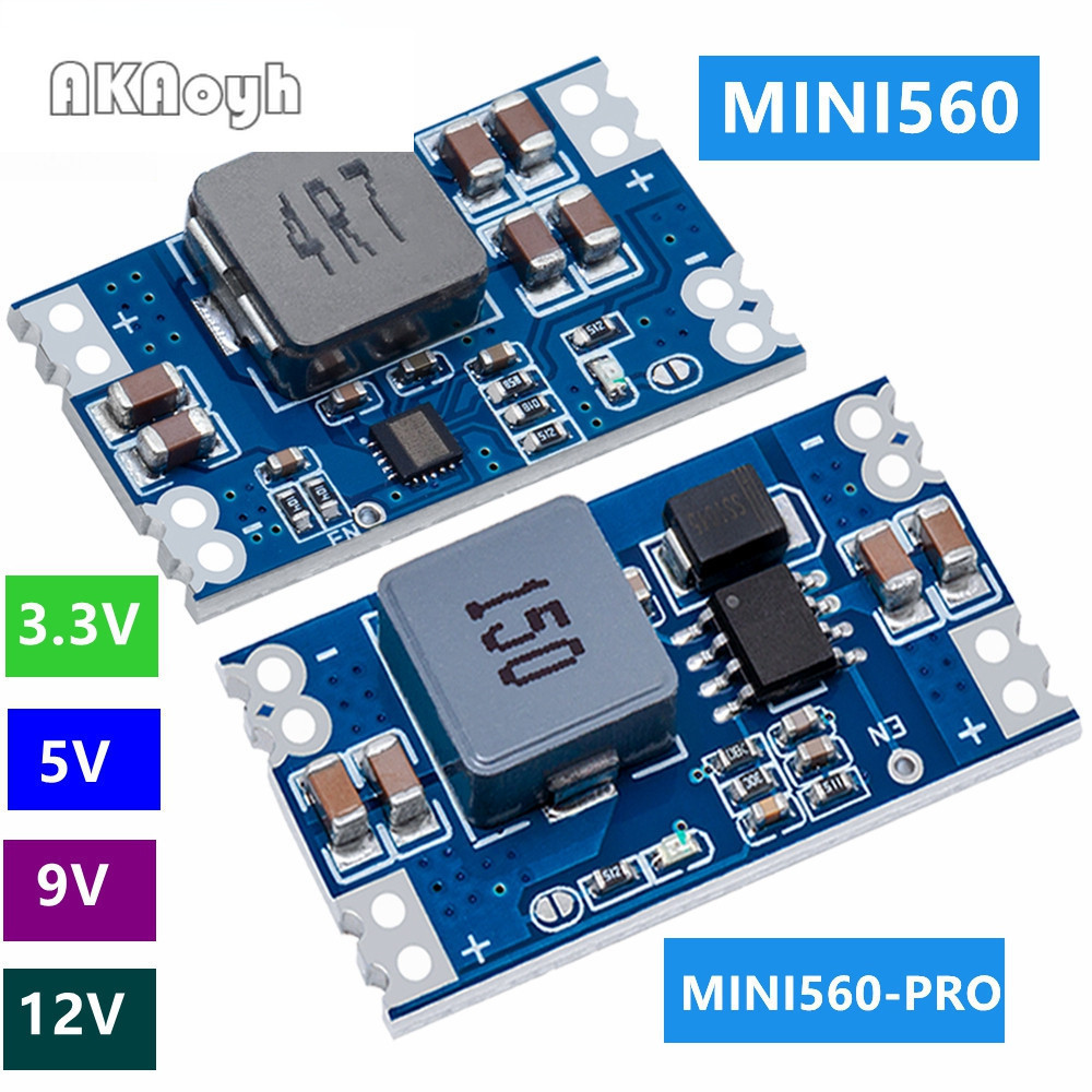 Mini560 / Pro 5A เอาต์พุตประสิทธิภาพสูง 3.3V 5V 9V 12V ขั้นตอนลง DC-DC ...