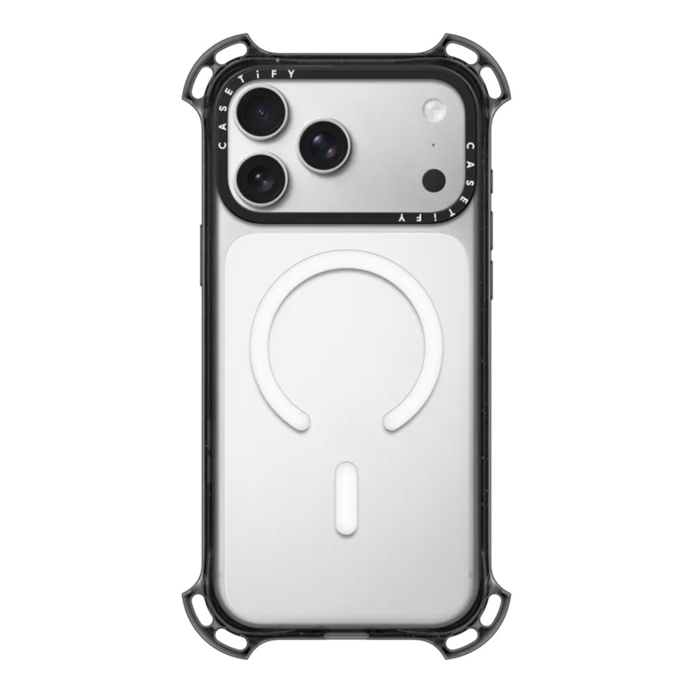 Caseti Clear Magnetic Bounce Case สําหรับ iPhone 17 17Pro 16 15 14 Pro ...
