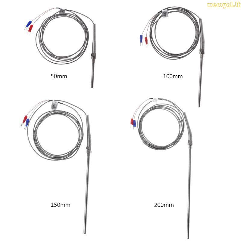 Weroyal K Type Thermocouple Spring Type Temperature Sensor Probe M8 ...