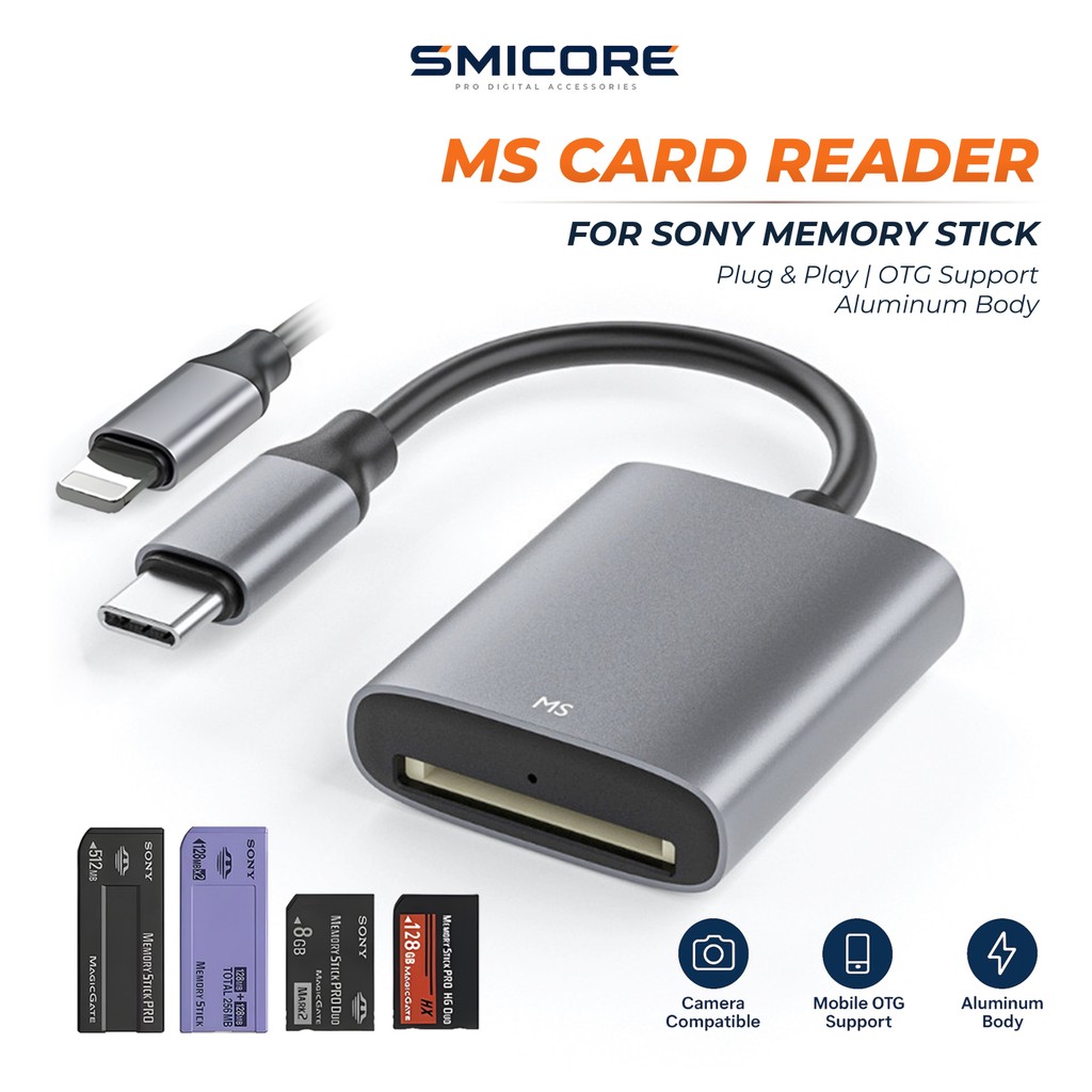MS Card Reader Sony Memory Stick Pro Duo OTG รองรับ IPh7-17 Android ...