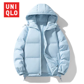 โปรโมชั่น Flash Sale : เสื้อแจ็คเก็ตผ้าฝ้าย Uniqlo สำหรับฤดูหนาว ใหม่ปี 2025 มีฮู้ดและเนื้อผ้านุ่มหนามาก เหมาะสำหรับการใช้งานทั่วไป
