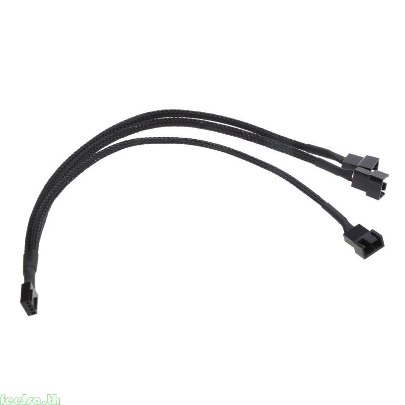 รู้สึกว่า 1 ถึง 3 พอร์ต Splitter PWM Fan Hub Cable PC CPU Cooling 3 PIN ...