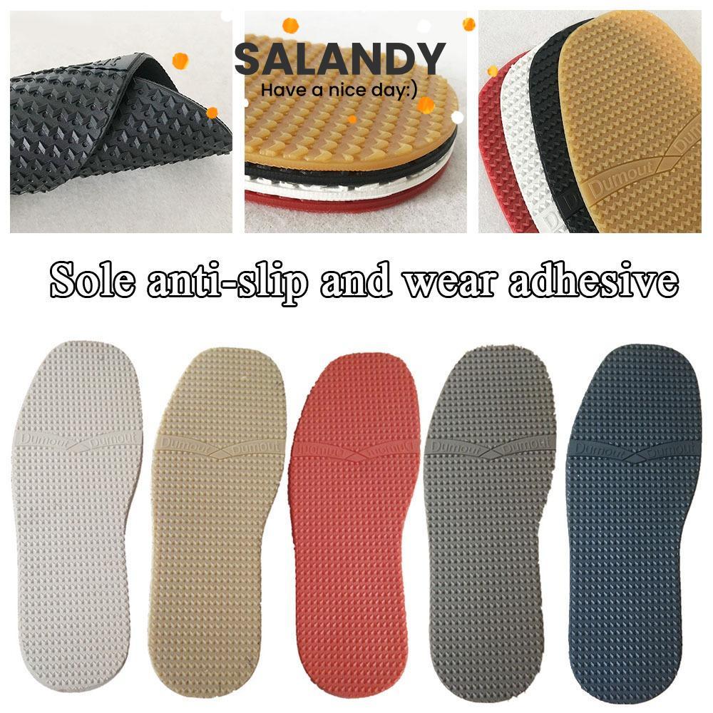 SALANDY สติ๊กเกอร์เสื่อรองเท้า 1 คู่, ชิ้นส่วนรองเท้ายางกันลื่นที่ทนต่อ ...