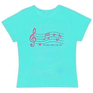 VGH MUSIC SAFE MY LIFE BABY TEE LOGO PINK