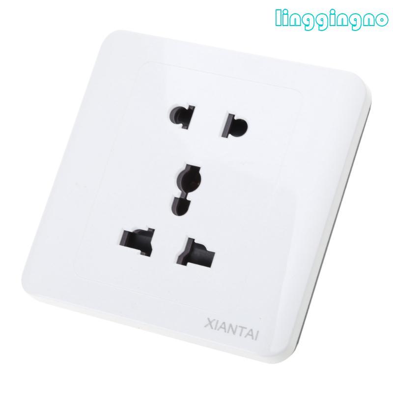 RR Universial 5 หลุมไฟฟ้า AC Power Outlet แผงแผ่น Wall Charger Dock ...