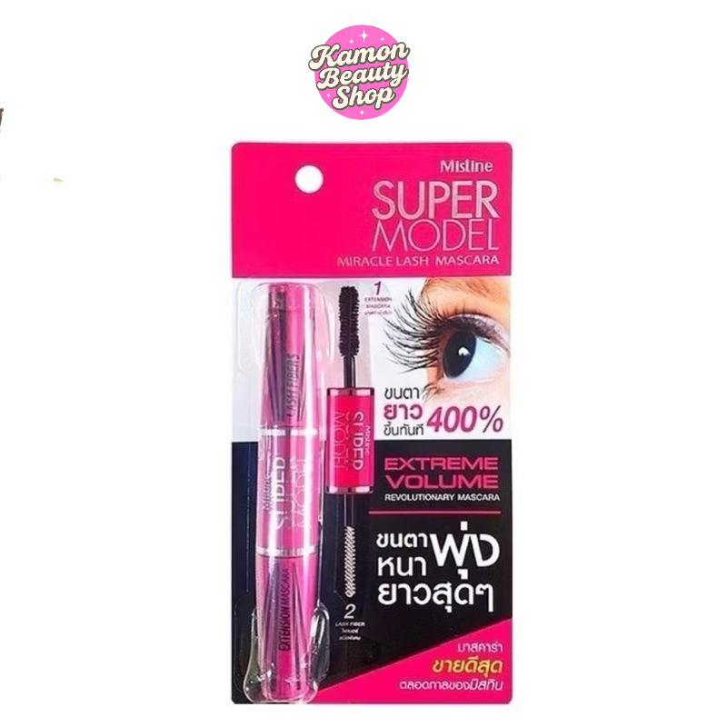 Mistine Super Model Miracle Lash Mascara 5.5g ซุเแอร์ โมเดล มาสคาร่า ...