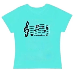 VGH MUSIC SAFE MY LIFE BABY TEE LOGO BLACK