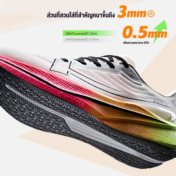 XTEP 2000KM 3.0 รองเท้าวิ่งสำหรับผู้ชาย ออกแบบมาเพื่อความทนทานและระบายอากาศดี มีระบบลดแรงกระแทก เหมาะสำหรับการออกกำลังกายกลางแจ้งในฤดูร้อน — รองเท้ากีฬา แบรนด์ Xtep ของแท้ 100% เช็คราคาจาก Shopee Lazada thumbnail 4