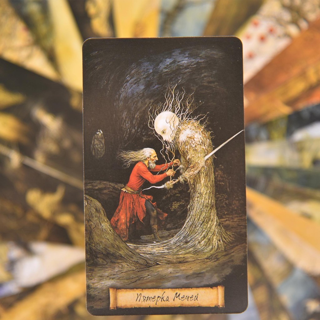 Shadow Fates Tower Tarot 80-Cards Divination Strategic เกมกระดานฮาโลวีน ...