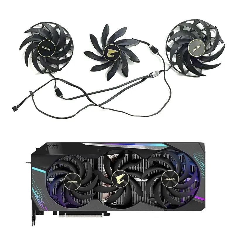 3FAN 4PIN PLD10015B12H DC 12V 0.55A RTX3090 พัดลม GPU เดิมเหมาะสําหรับ ...
