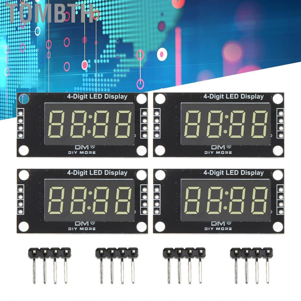 Tombth LED Digital Tube Display Module 4 Digit 7 เซ็กเมนต์ 0.36in ...