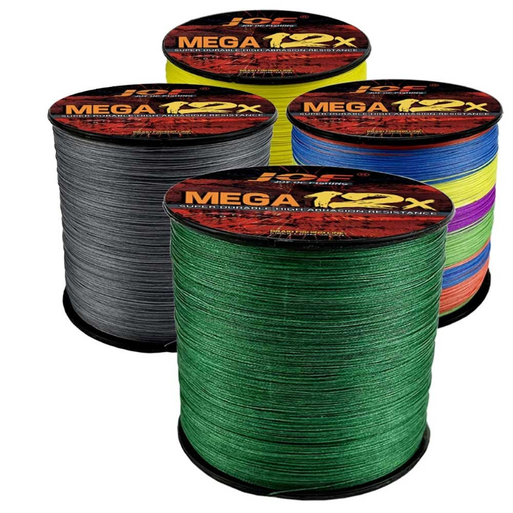 12 Strands สายถัก Jof Senaring 300M100M Doubleing Braid เส้นผ้าไหม ...