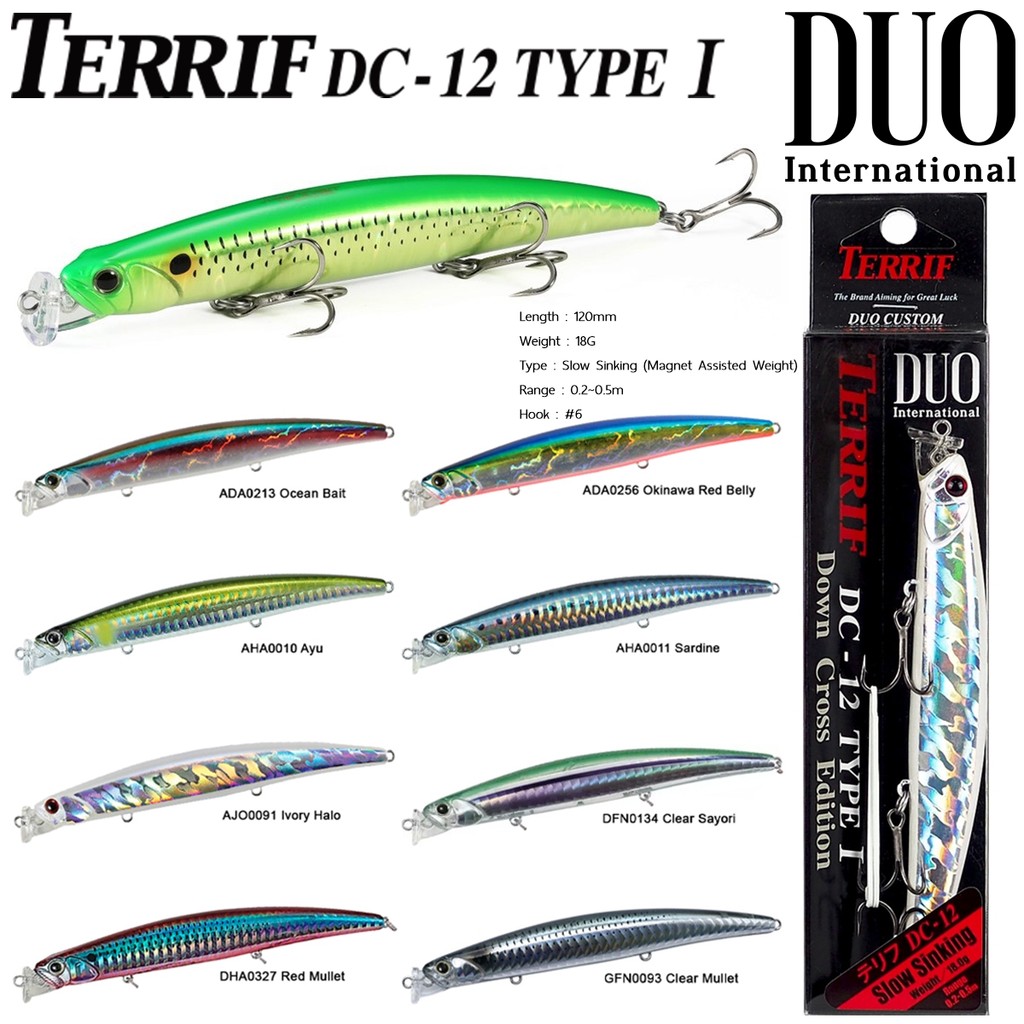 Duo Terrif DC 12 Type 1 Flottant Leurre GFN0094 (0170
