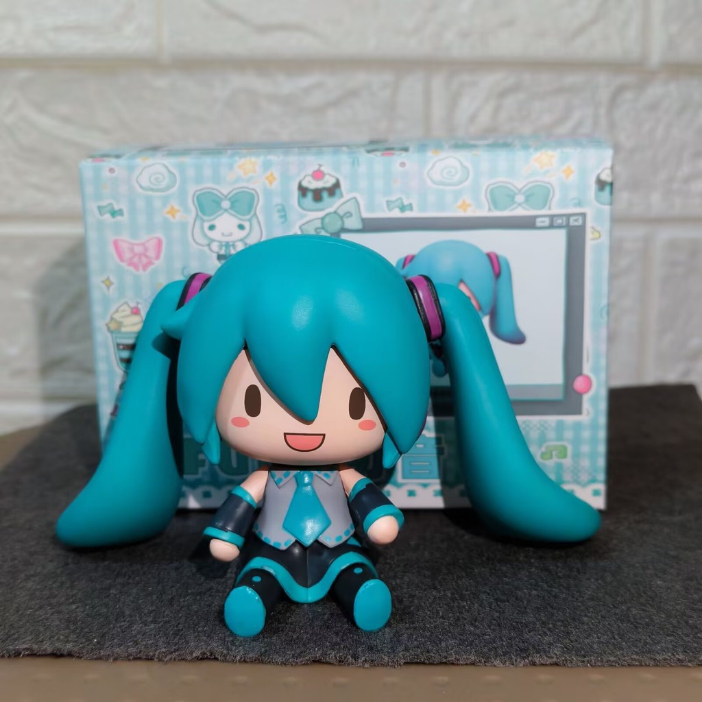 Mini Fufu Cute Hatsune Miku Q Version PVC Figure with Interchangeable ...