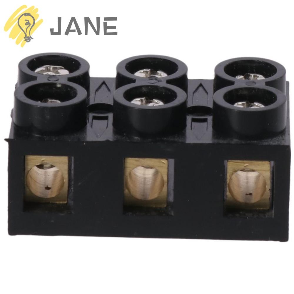 JANE Screw Electric Barrier Strip, Dual Row 3 ตําแหน่ง Terminal Block ...