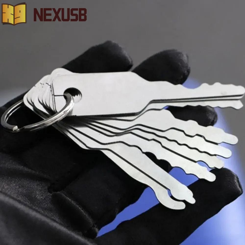 NEXUSBEAM 10 ชิ้น/เซ็ตเปิดประตูกุญแจ, 10 In 1 Dual Sided Jiggler Keys ...
