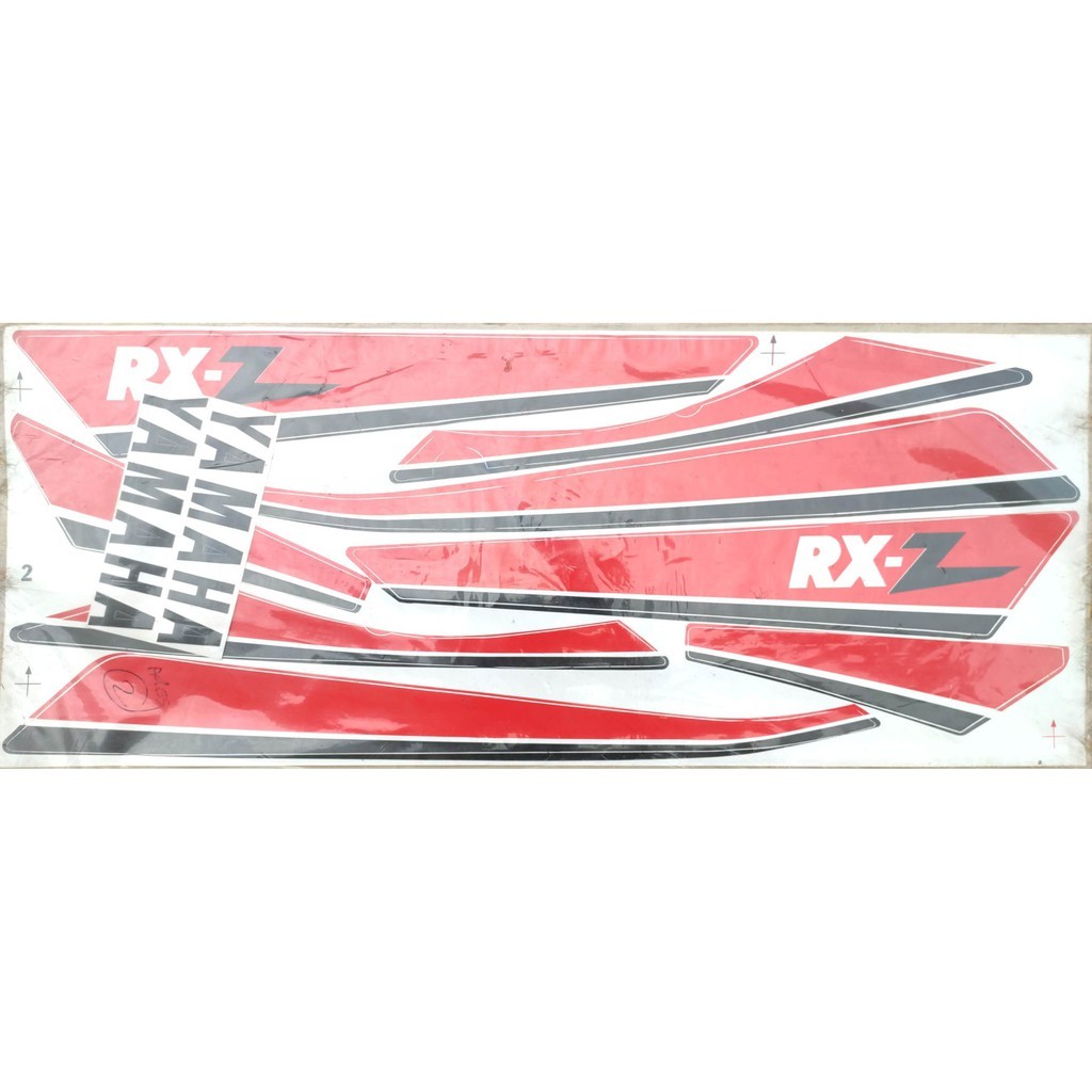 BODY COVER STICKER - RXZ (02-RED) | Shopee Thailand