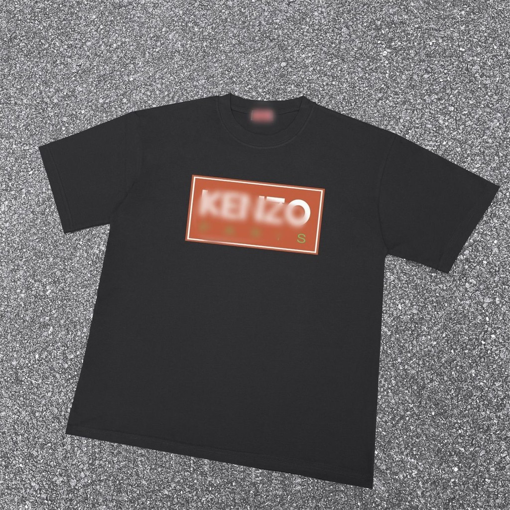 Kenzo Letter Pure Cotton Casual Style Low-Key Short-Sleeved Mens T ...
