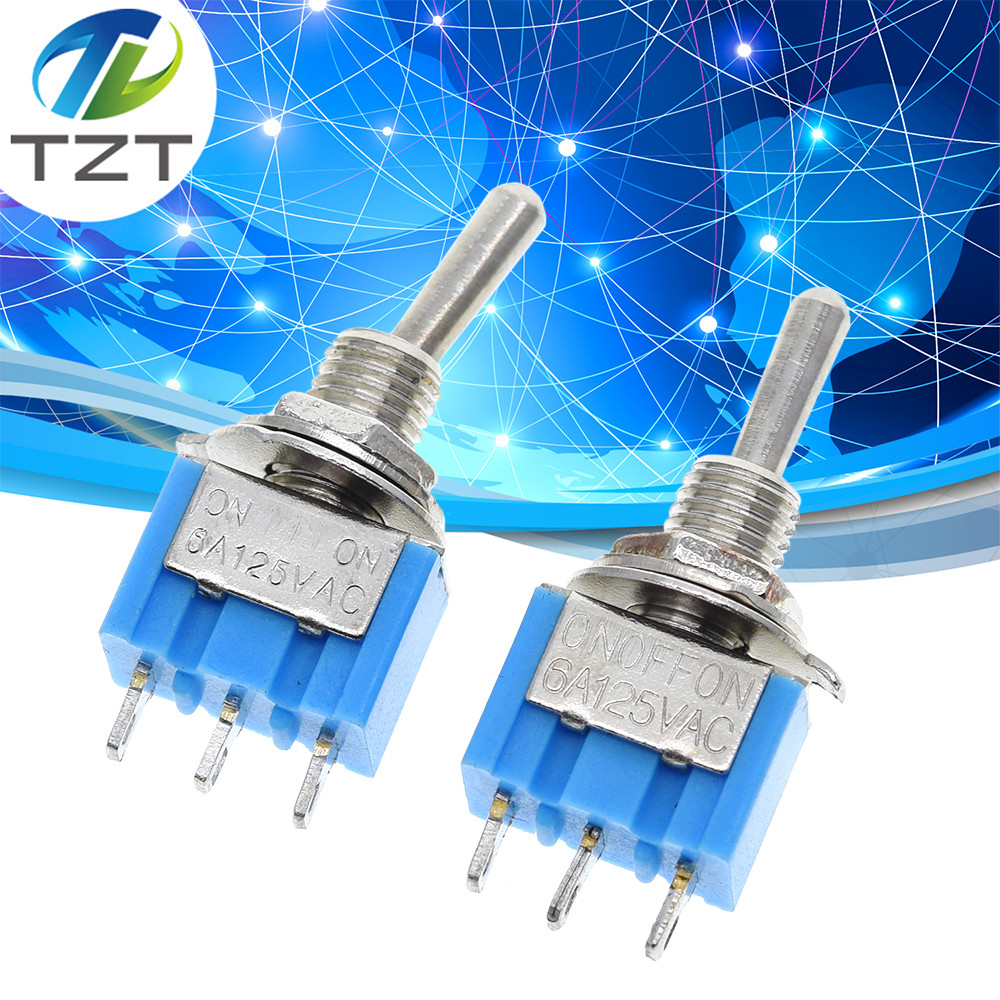 DIY Toggle Switch ON-OFF-ON / ON-OFF 3Pin 3 ตําแหน่ง Latching MTS-103 ...