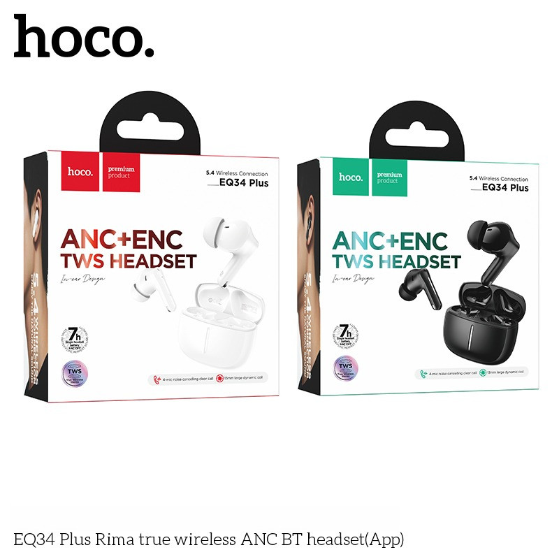 HOCO EQ34 Plus หูฟังไร้สาย TWS รองรับแอป hoco. Music App ระบบตัดเสียงรบกวน  ANC + ENC คุยสายชัด hc6 | Shopee Thailand