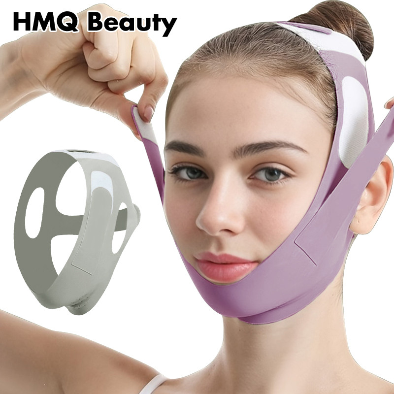 V-Shaped Face Lifting Bandage Double Chin Cheek Lifting Up Anti Wrinkle ...