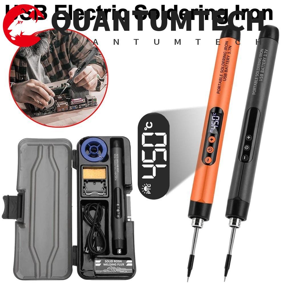 QUANTUMTECH ชุดหัวแร้งไฟฟ้า, การชาร์จไร้สายอัจฉริยะ USB ชุดหัวแร้ง, จอ ...