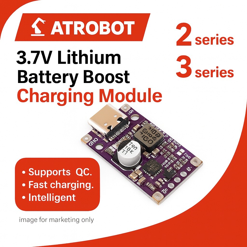 3.7V Li-ion Battery Boost Charger Module, 2/3 Series, QC Protocol ...