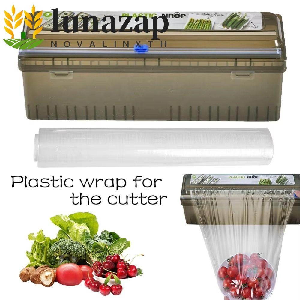 Lunazap Cling Film Cutter, Reusable Sharp Food Wrap Dispenser, เครื่อง ...
