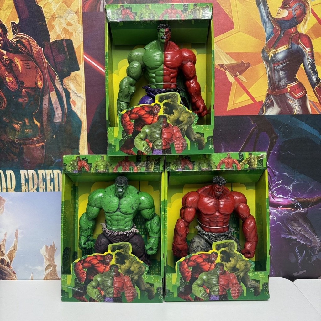 Avengers Invincible Hulk Joint Movable Red Hulk Model Doll 24 ซม. ...