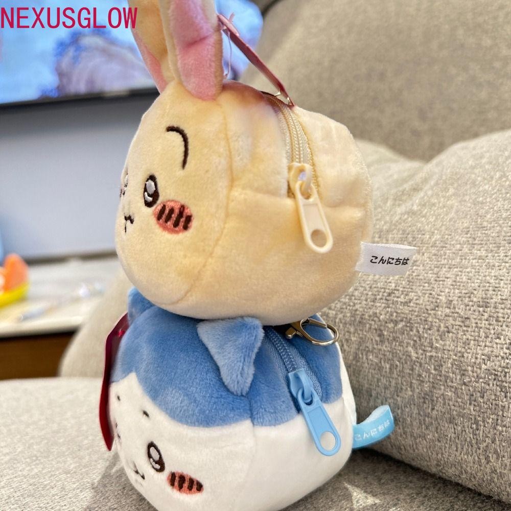 NEXUSGLOW Chikawa Pocket Purse, Rakko Kiss Clasp Lock Hachiware Coin ...