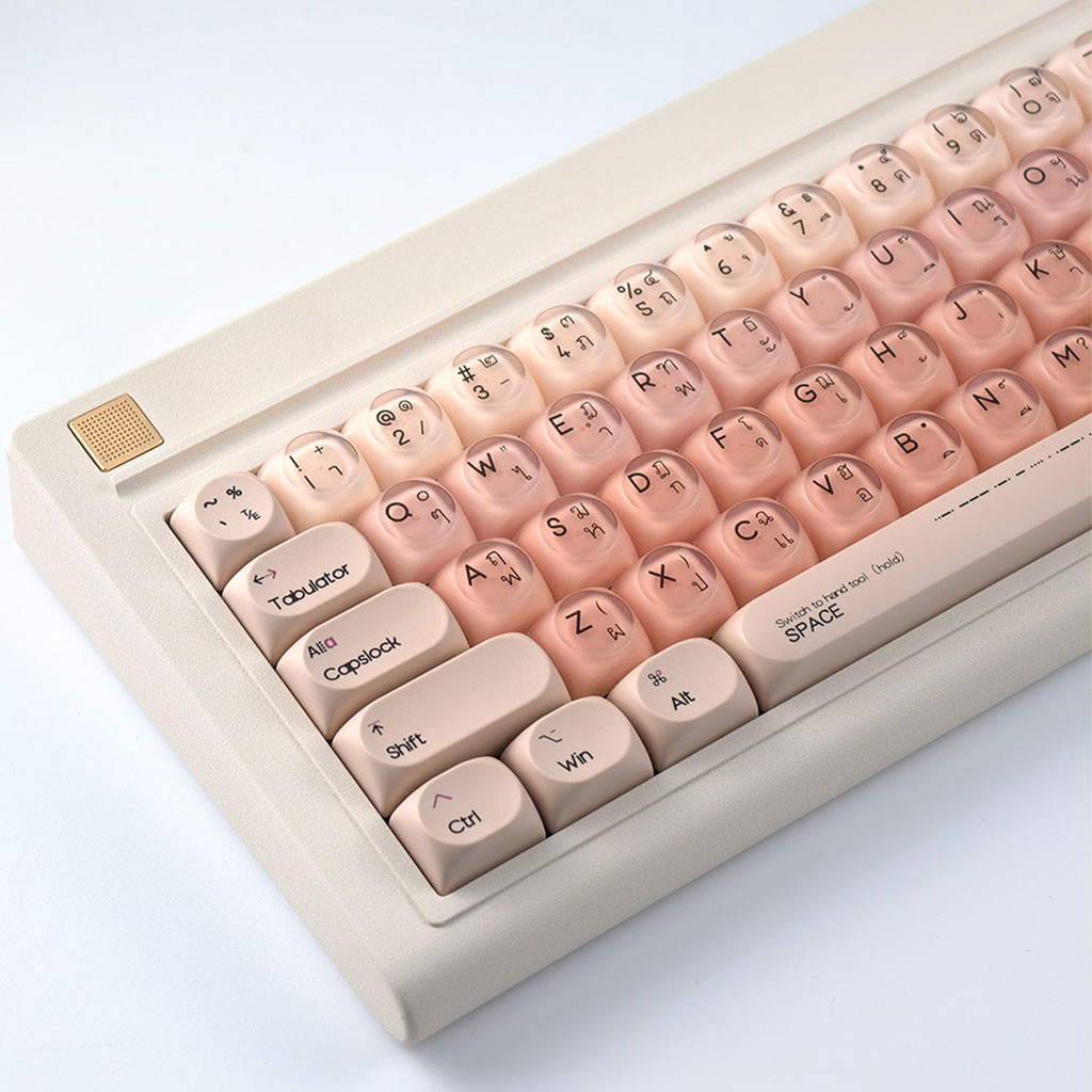 In StockThai/English Liquid Foundation Keycap 132 คีย์ HOA Profile PBT ...