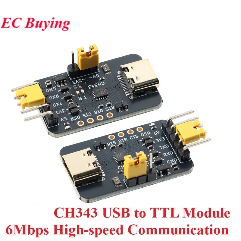 CH343 USB Type-C ถึง TTL Serial Port Board Conversion โมดูล 6Mbps ความ ...