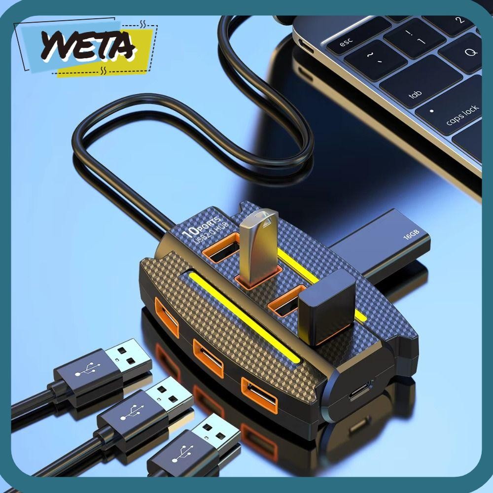 YVETA USB 2.0 Splitter, Expander Multi USB Adapter Hub, ภายนอก 5Gbps ...
