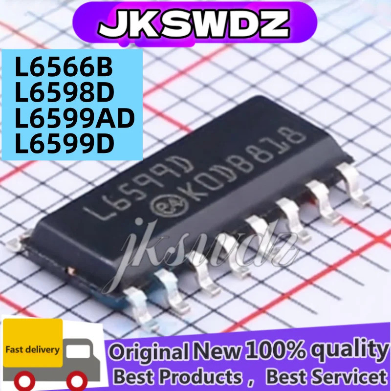 1-5PCS L6566B L6598D L6599AD L6599D L6566 L6598 L6599 SOP-16 ชิป LCD ic ...