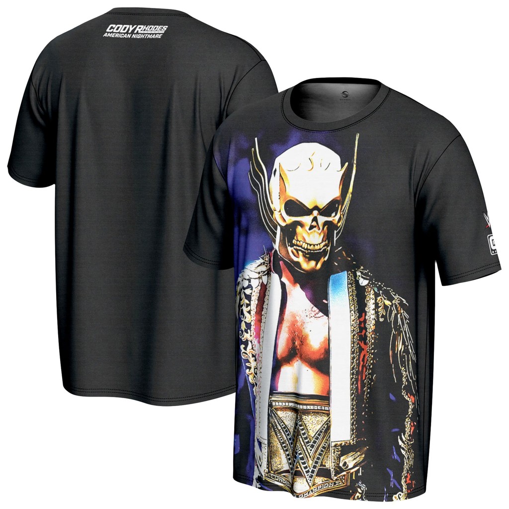 2025 Wwe Mens ProSphere Black Cody Rhodes American Nightmare เสื้อยืด ...