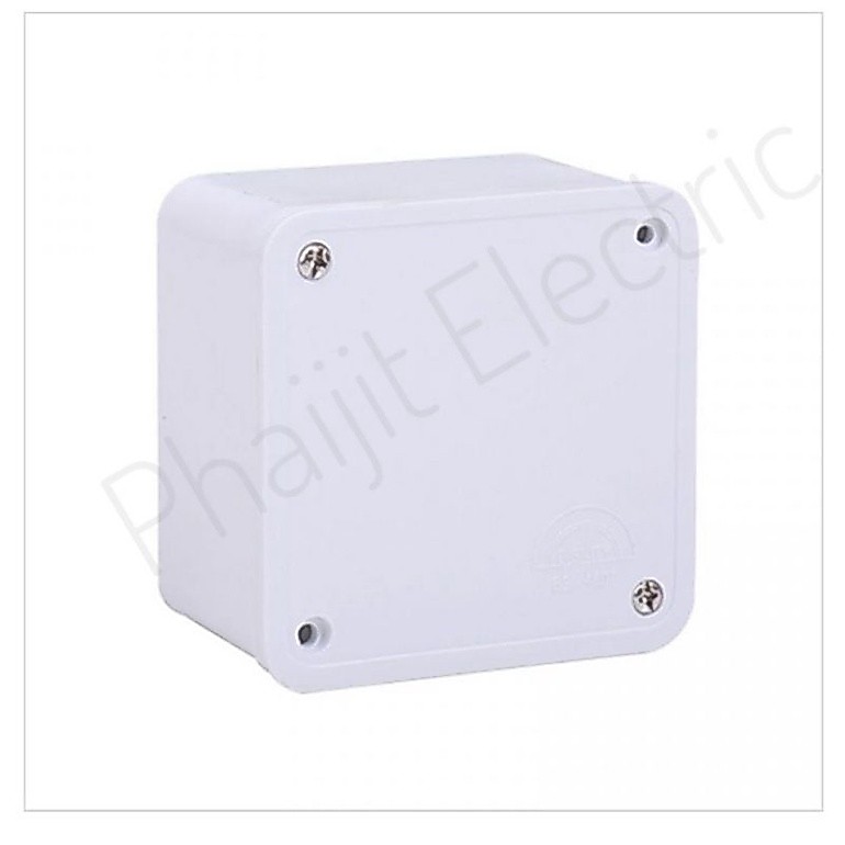 Haco ER442กล่องพักสาย 4″x4″x2″ (102x102x51มม กล่องพักสาย ชนิดกันฝุ่นและ ...