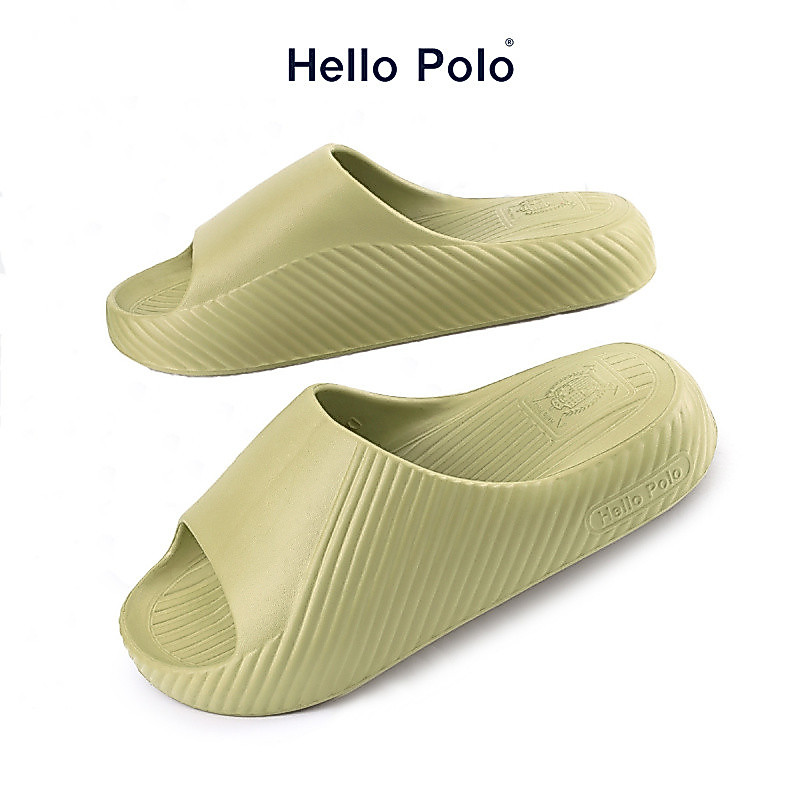 Hello Polo รุ่น HP8014 รองเท้านุ่ม รองเท้ายางeva รองเท้าแตะผู้ชาย ผู้หญิง ลายอุ้งเท้าแมว หนา 4cm กันลื่น แฟชั่น นุ่ม
