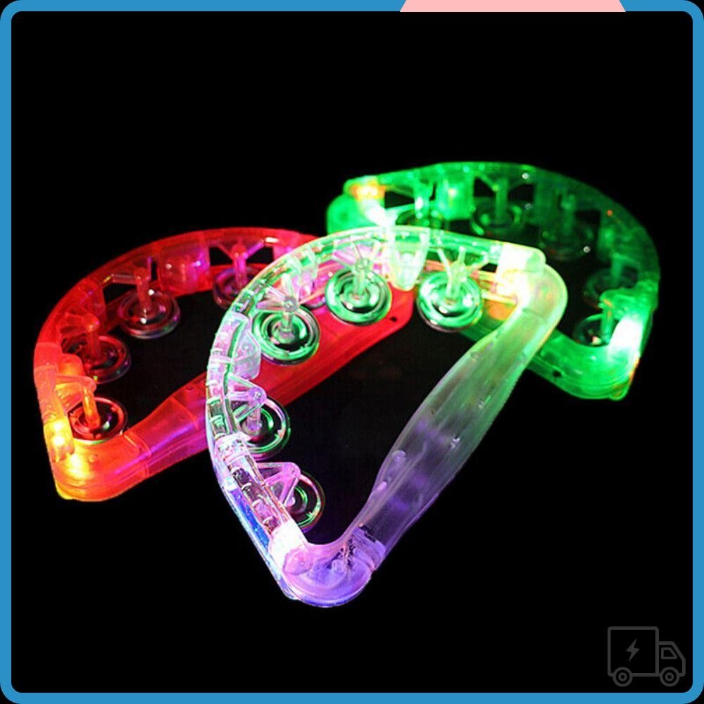 SUQI Illuminated Hand Rattle, สีสุ่ม Sensory Toy Led Tambourine, คุณภาพ ...