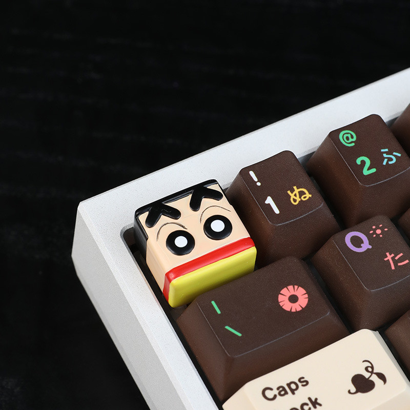 Crayon Shin-chan Keycaps MX Switch น่ารัก Action 3D Mechanical Resin ...