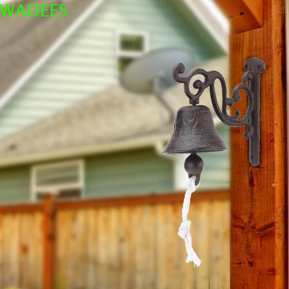 WADEES Retro Outdoor Bell,โลหะชนบทเหล็กหล่อประตู Bell,ยินดีต้อนรับตก ...