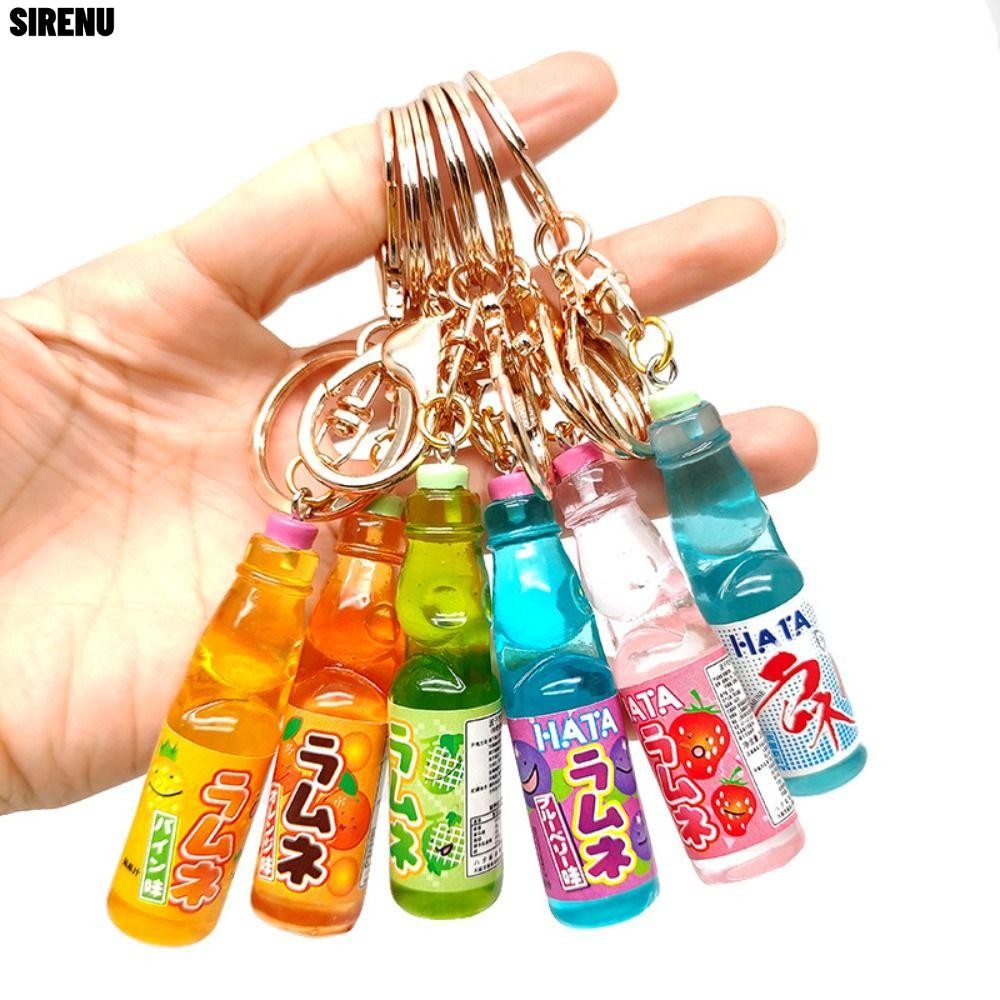 ไซเรน พวงกุญแจ Ramune Soda, หินอ่อนญี่ปุ่นขนาดเล็ก Bobble Soda Key ...